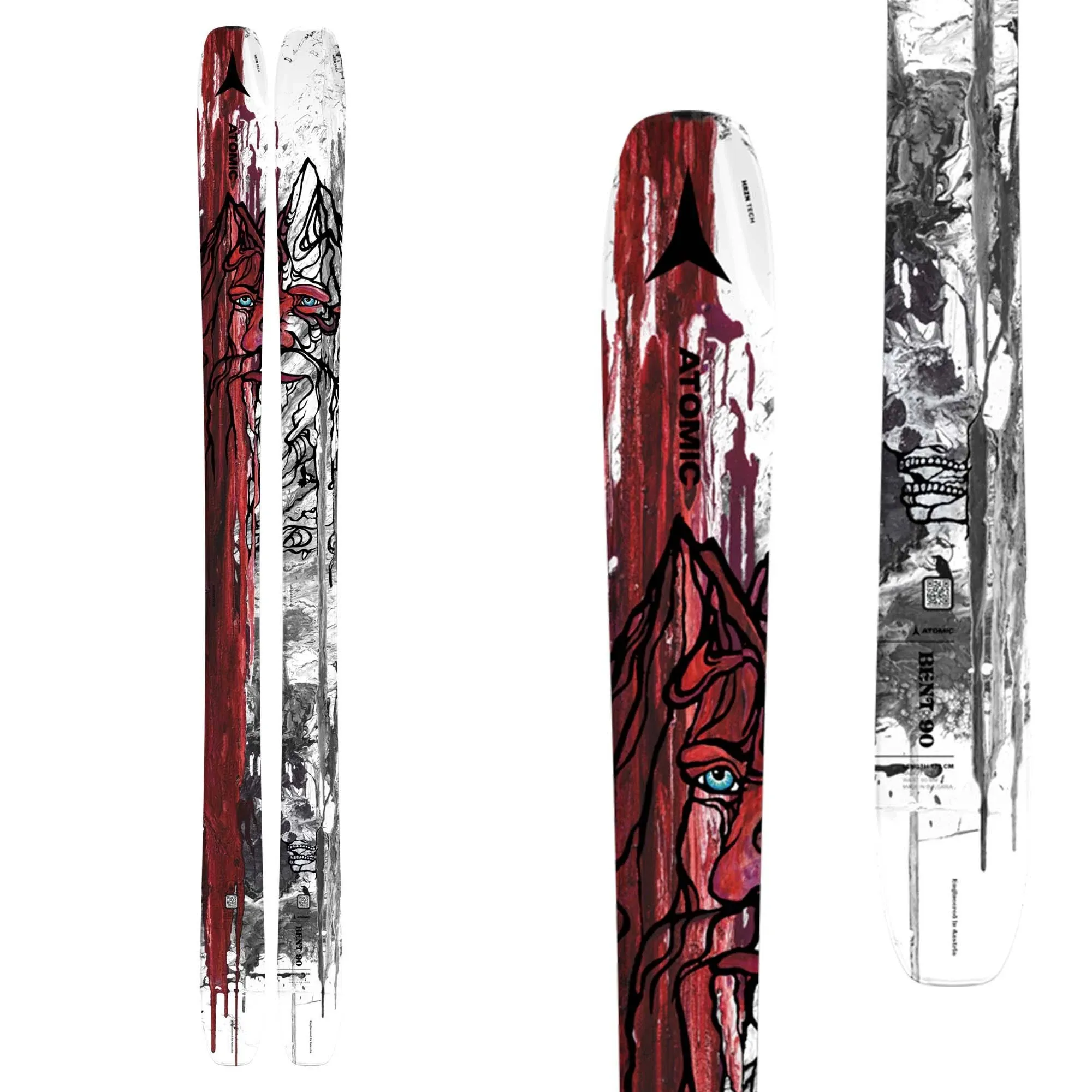 Atomic Bent 90 Skis 2024