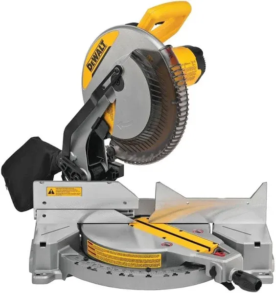 DEWALT 12-Inch Miter Saw, 15-Amp, Single Bevel, Compound with Miter Saw Stand, Heavy Duty with Miter Saw Mounting Brackets (DWS715 & DWX725B)