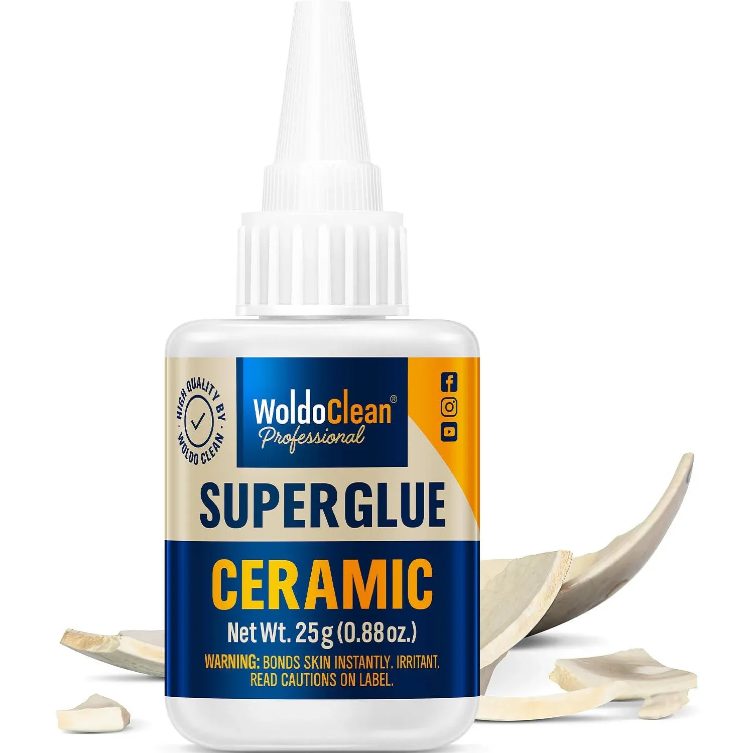 WoldoClean Super Glue for Ceramic and Porcelain