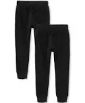 The Children's Place Bottoms | Childrens Place Jogger Sweatpant Boys Size 10-12 Black Pull On Solid Jogger New | Color: Black | Size: 10B |