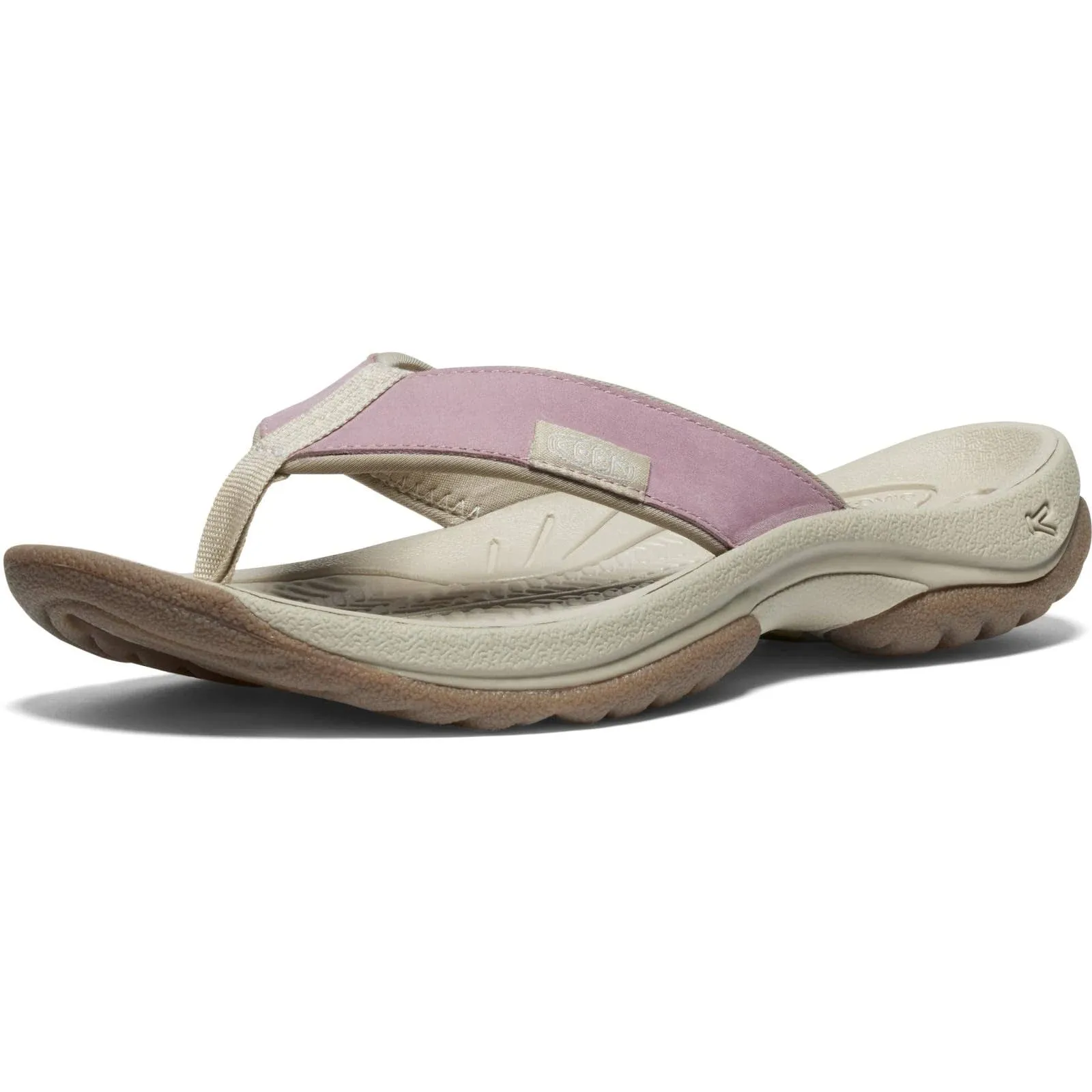 Keen Kona Leather Flip-Flop 10 , Nostalgia Rose/Plaza Taupe (Women's)