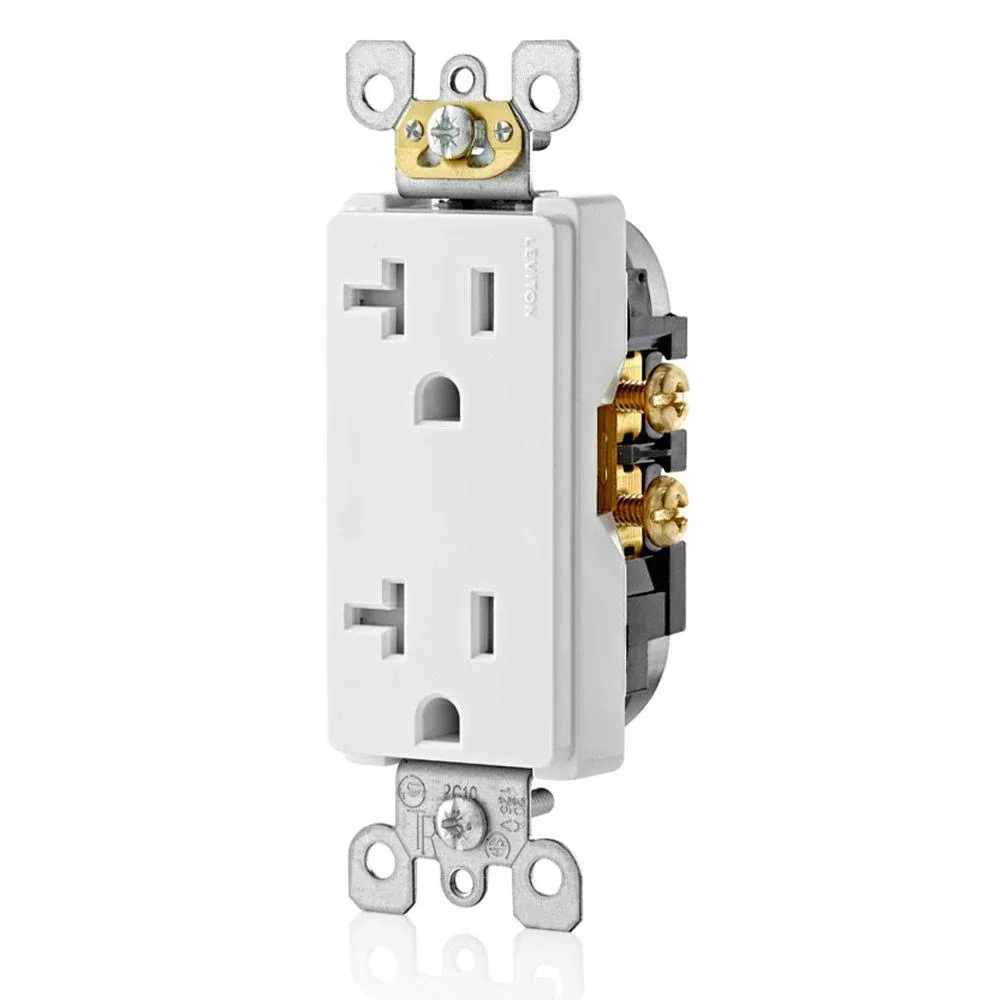 15 Amp Tamper-Resista<wbr/>nt Duplex Outlet/Recepta<wbr/>cle, Grounding, Light White