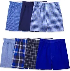 Fruit Of The Loom Boxers Boys Medium 10-12 Relaxed Fit Tag Free 5 Pack Cotton