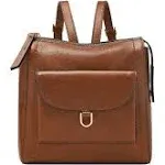 Fossil Women's Parker Leather Mini Backpack - Brown