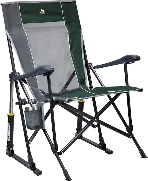 GCI Outdoor Roadtrip Rocker Collapsible Rocking Chair &amp; Outdoor Camping Chair,