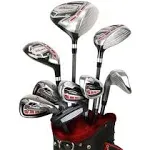 Powerbilt Pro Power Complete Golf Set for Men with Stand Bag, Right and Left Handed