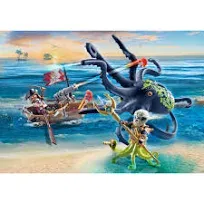 Playmobil Battle with The Giant Octopus