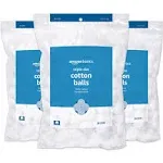 Amazon Basics Cotton Balls, 600 Count (3 Packs of 200) (Previously Solimo)