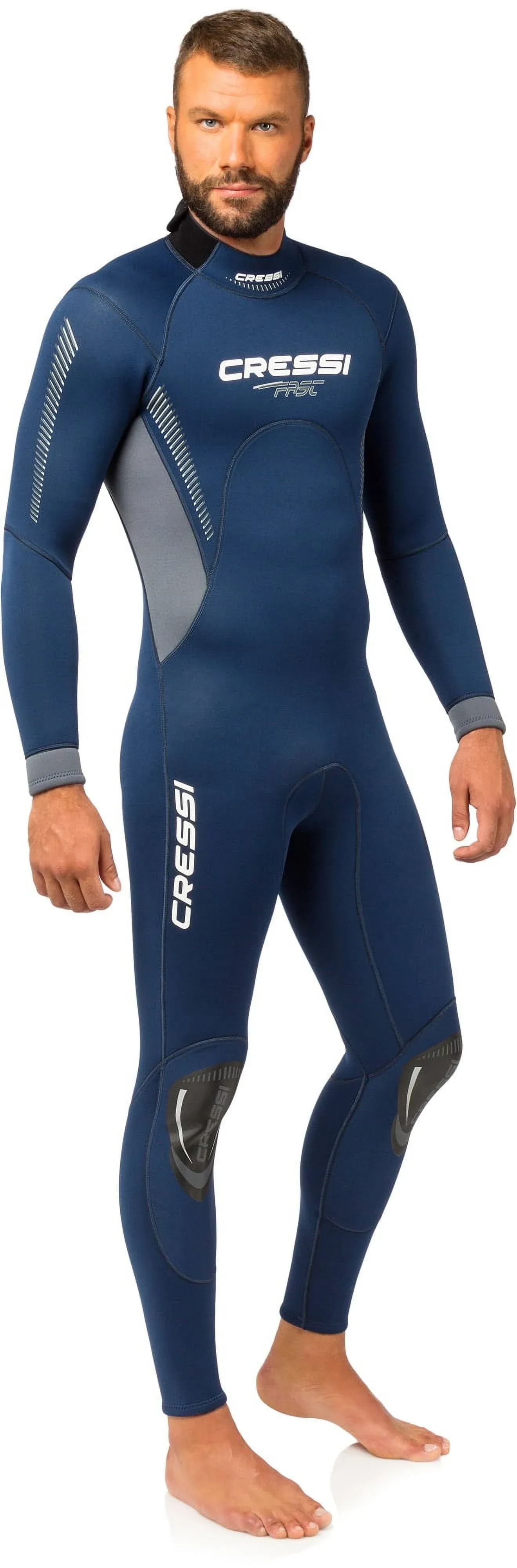 Used Cressi 3mm Mens Fast Full Wetsuit Back-Zip, Size: X-Large