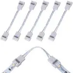 Armacost Lighting SureLock White LED Tape Light Corner Connector Cord (6-Pack)