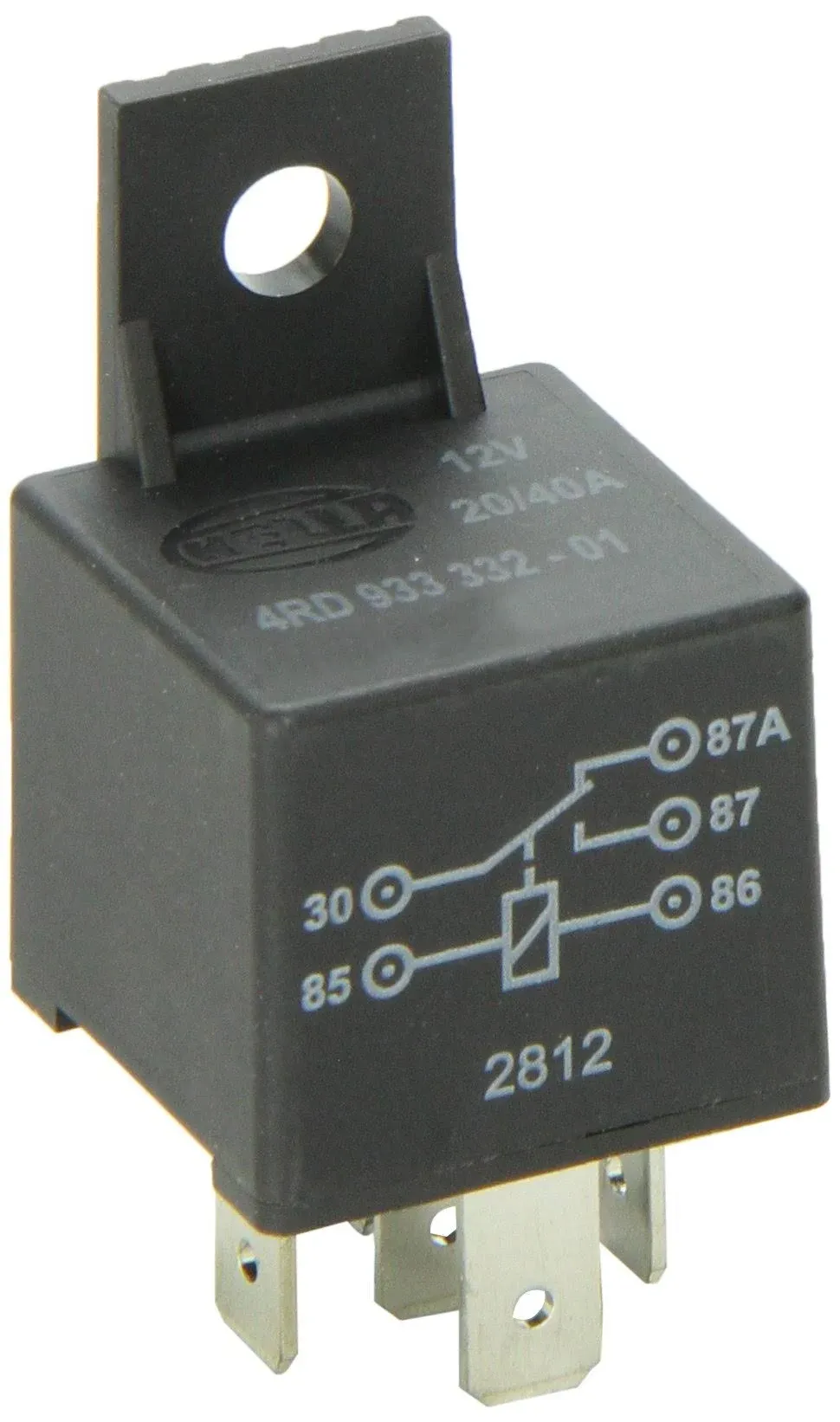 Hella Lighting Relay 12V 20/40A SPDT BKT