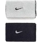 Nike Dri-Fit Home & Away Doublewide Wristbands Black/Grey