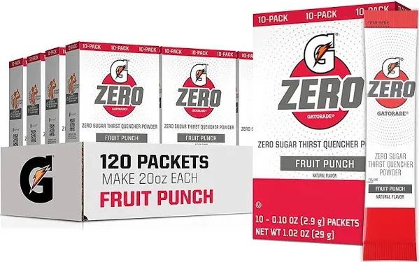 Gatorade Powder Sticks (G Zero Glacier cherry)