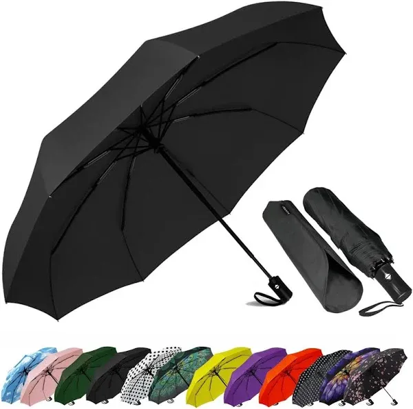 Compact Windproof Travel Umbrella