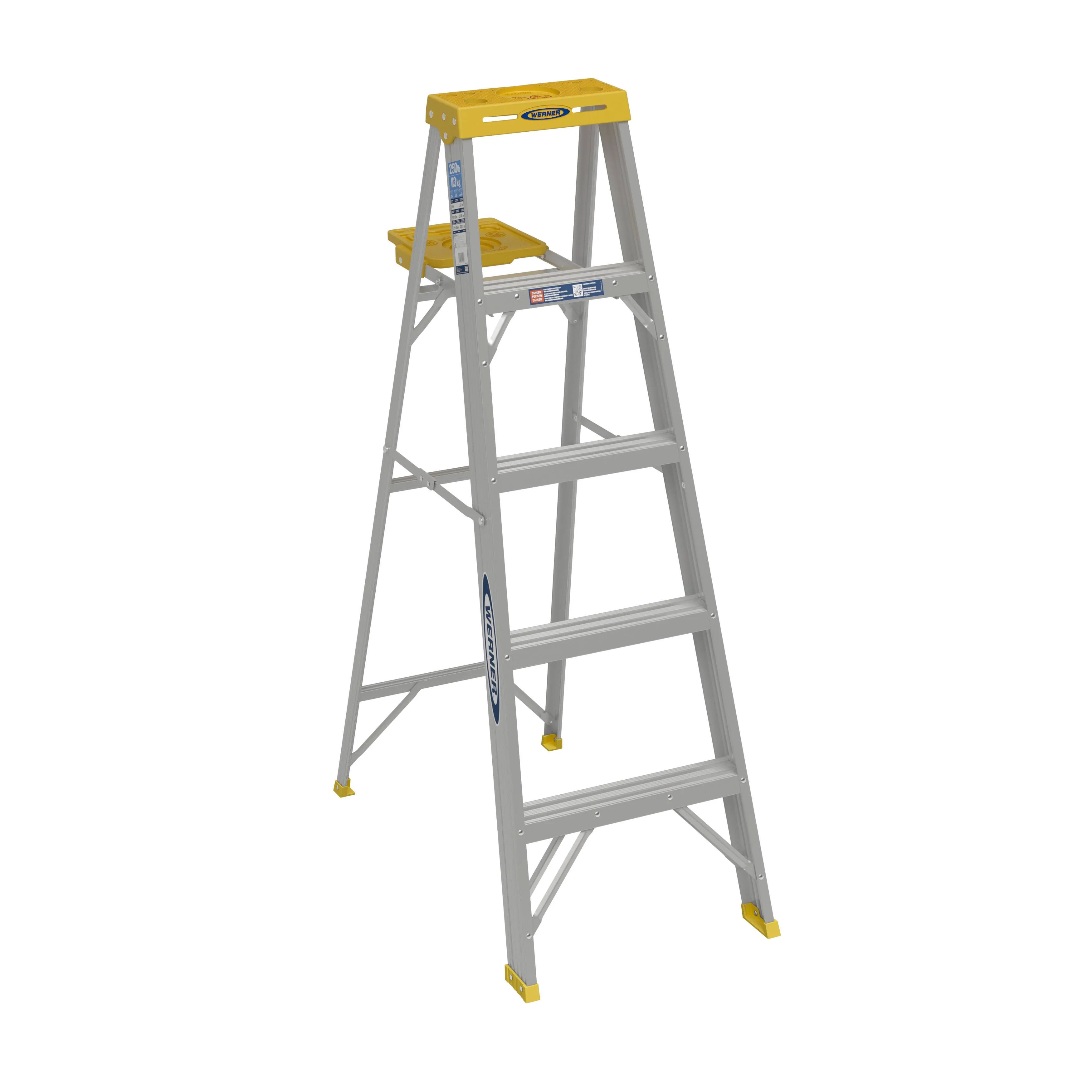 Werner 365 Aluminum 250 lb. 5 ft. Step Ladder