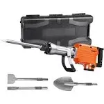 VEVOR Demolition Jack Hammer Concrete Breaker 2200W Electric Hammer 4 Chisel Bit, Size: 4 Chisel Bits