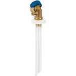 RecPro RV Secure Hands Free Water Tank Fill | Clear Tube | Brass Shut-Off | City Water Fill