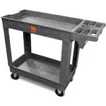 Service Utility Cart Heavy Duty 2-Tray Rolling Tool Storage Shop Garage 500 Lbs