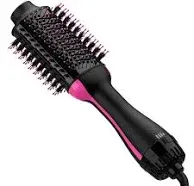 Hair Dryer and Blow Dryer Brush in One, 4 in 1 Hair Dryer and Styler Black/Pink