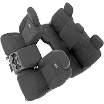 Rough Country Neoprene Front and Rear Seat Covers for Ram 2500 (2019-2022)