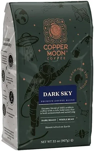 Copper Moon Coffee Sumatra Blend Dark Roast Whole Bean Coffee