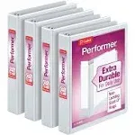 Cardinal Performer 3-Ring Binders, 1, Non-Locking Slant-D Rings, 240-Sheet Capac