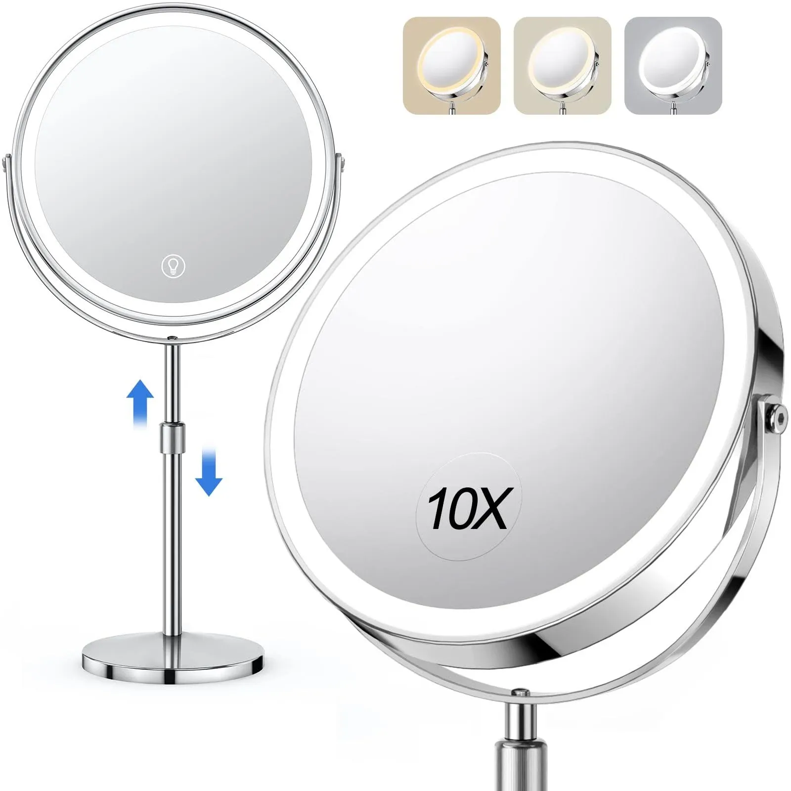 Large Lighted Makeup Mirror