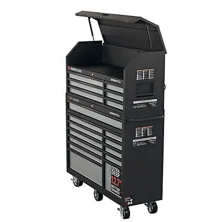 SHOPMAX 52 in. 18-Drawer Tool Chest and Rolling Cabinet Combo