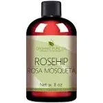 OPO Rosehip Oil - 8 oz - 100% Pure, Unrefined, Non Gmo, Cold Pressed, Vegan Carrier Oil for Face, Hair, Skin, Nails, Body Aging Skin Beard Locs