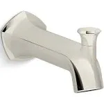 Kohler 27023 Occasion Wall-Mount Bath Spout with Straight Design and Diverter - Vibrant Polished Nickel