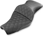 SADDLEMEN Explorer Seat - Lattice Stitched - XL with 3.3 Gallon Tanks 807-11-029LS