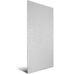 48 in. W x 96 in. H x 1/4 in. D White Polypropylene Pegboard DB-96