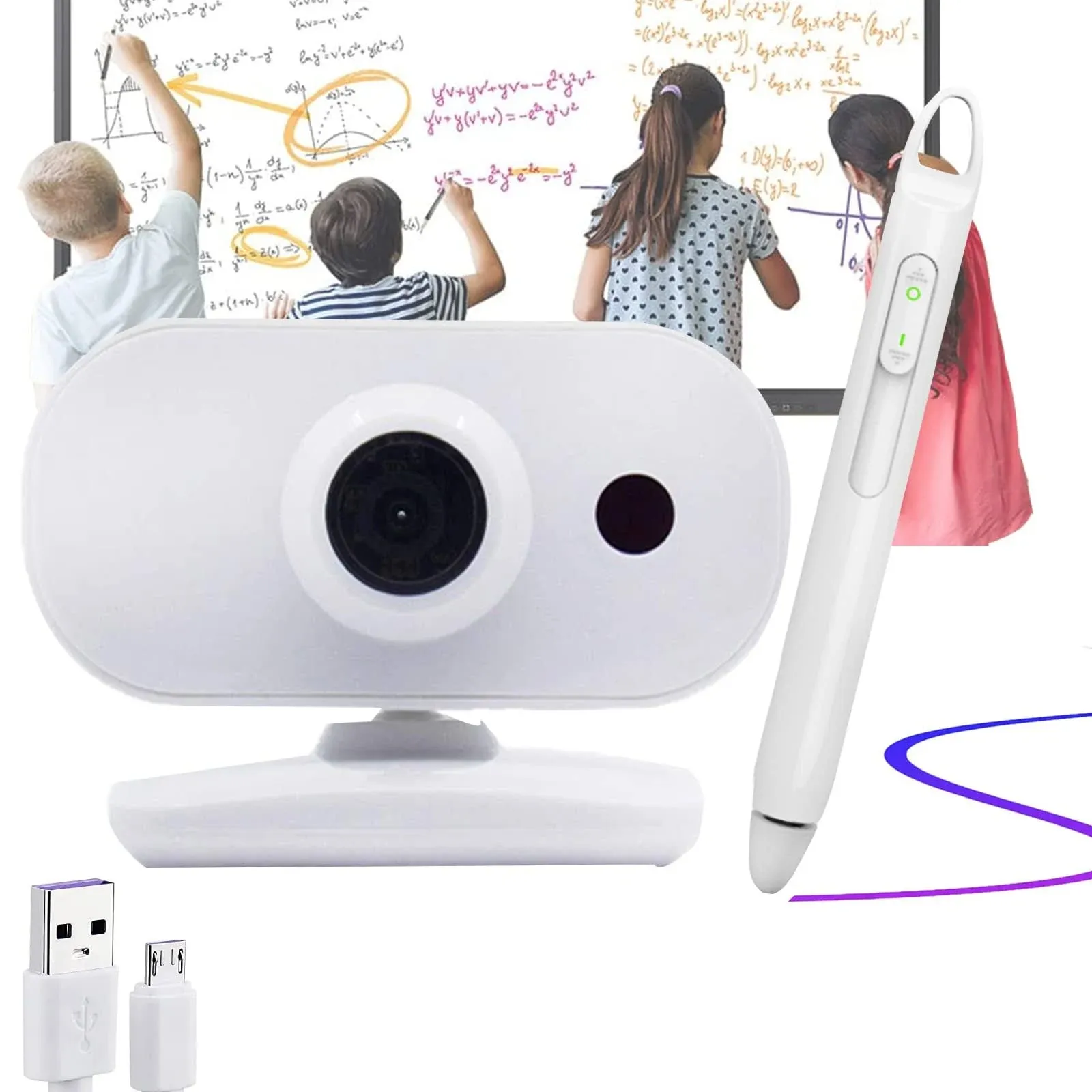 Hivista Optic F-35 White Portable Interactive Digital Mini Whiteboard System