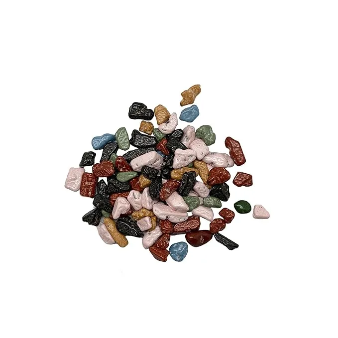 Chocolate Rocks - 2lb Resealable Stand Up Candy Bag - Realistic Edible Rock Candy - Candy Coated Chocolate Rocks in Various Shapes and Colors - Bulk Candy for Parties