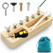 Yowlieu Kids Montessori Screwdriver Board Set