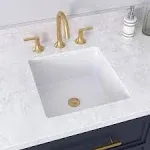 Signature Hardware 447964 Destin 16&#034; Vitreous China Undermount Bathroom Sink