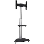 Mount-It! Mobile TV Cart | Height Adjustable Rolling Flatscreen Stand - Contemporary - Entertainment Centers And Tv Stands - by Mount-It! TV Wall & Desk Mounts | Houzz