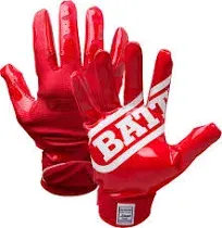 Battle Adult Double Threat Football Receiver Gloves, L / Pink