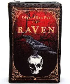 Things2die4 Women's The Raven Novelty Clutch Purse Crossbody Bag