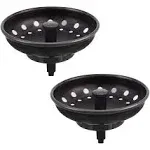 Kone Kitchen Sink Stopper and Strainer 2 Pack Oil Rubbed Bronze Sink Basket Strainer Replacement for Standard 3-1/2 inch Drain, Stainless Steel Orb