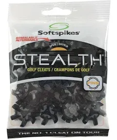 Softspikes Stealth Pins Golf Cleats ~ Black ~ Count 20