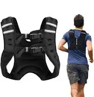 Chaleco con peso para entrenamiento de hombres, chaleco de peso de entrenamiento de fuerza para hombres y mujeres, equipo de entrenamiento para entrenamiento, correr, trotar, etc. - 8 libras,