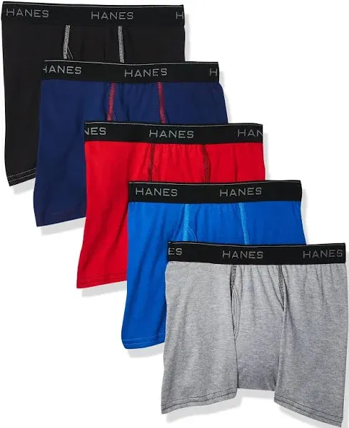 Hanes Boys 5-Pack Boxer Briefs