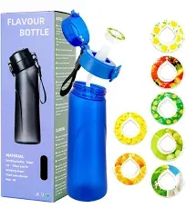 Air Water Bottle with 7 Flavor Pods, 650ml Air Drinking Water Bottle Starter Set with Flavour Capsules,0% Sugar Water Cup Suitable for Outdoor Sport