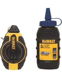 DEWALT 100&#039; 3:1 GEAR CHALK REEL KIT-BLUE CHALK