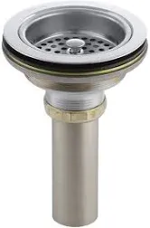 KOHLER Sink Strainer W/ Tailpiece 4-1/2&#034; Polished Chrome