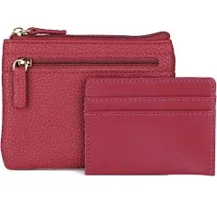 On Sale- Julia Buxton Pebble Vegan Leather RFID Pik-Me-Up Large ID Coi