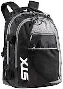 STX Lacrosse Sidewinder Lacrosse Backpack, Black/Columbia