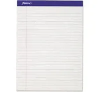 Tops 20320 Writing Pad, Legal Rule, Letter, White, Micro Perfed, 50-Sheet Pads, Dozen.