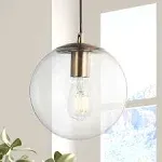 Elowen 7.75" Metal/Glass Globe LED Pendant